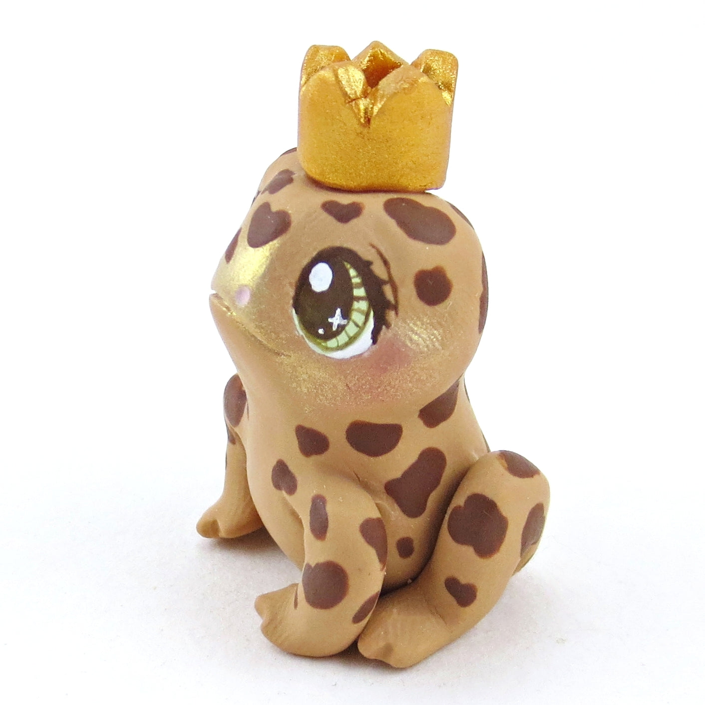 Fairytale Fall Toad Prince Figurine - Polymer Clay Fall Collection