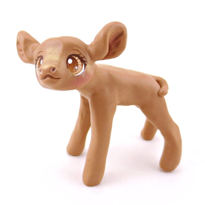 Cinnamon Cow Figurine - Polymer Clay Fall Collection