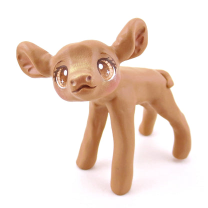 Cinnamon Cow Figurine - Polymer Clay Fall Collection