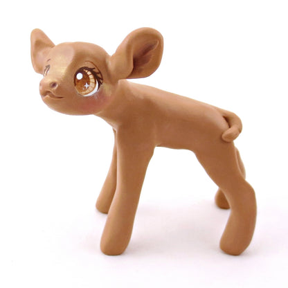 Cinnamon Cow Figurine - Polymer Clay Fall Collection