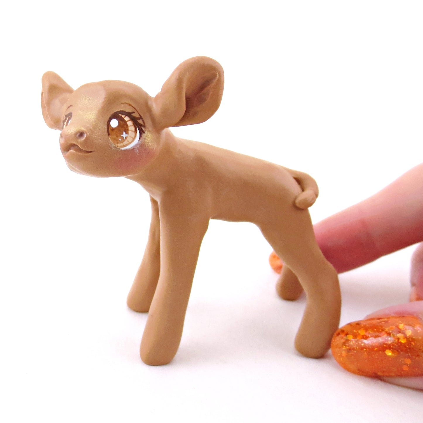 Cinnamon Cow Figurine - Polymer Clay Fall Collection