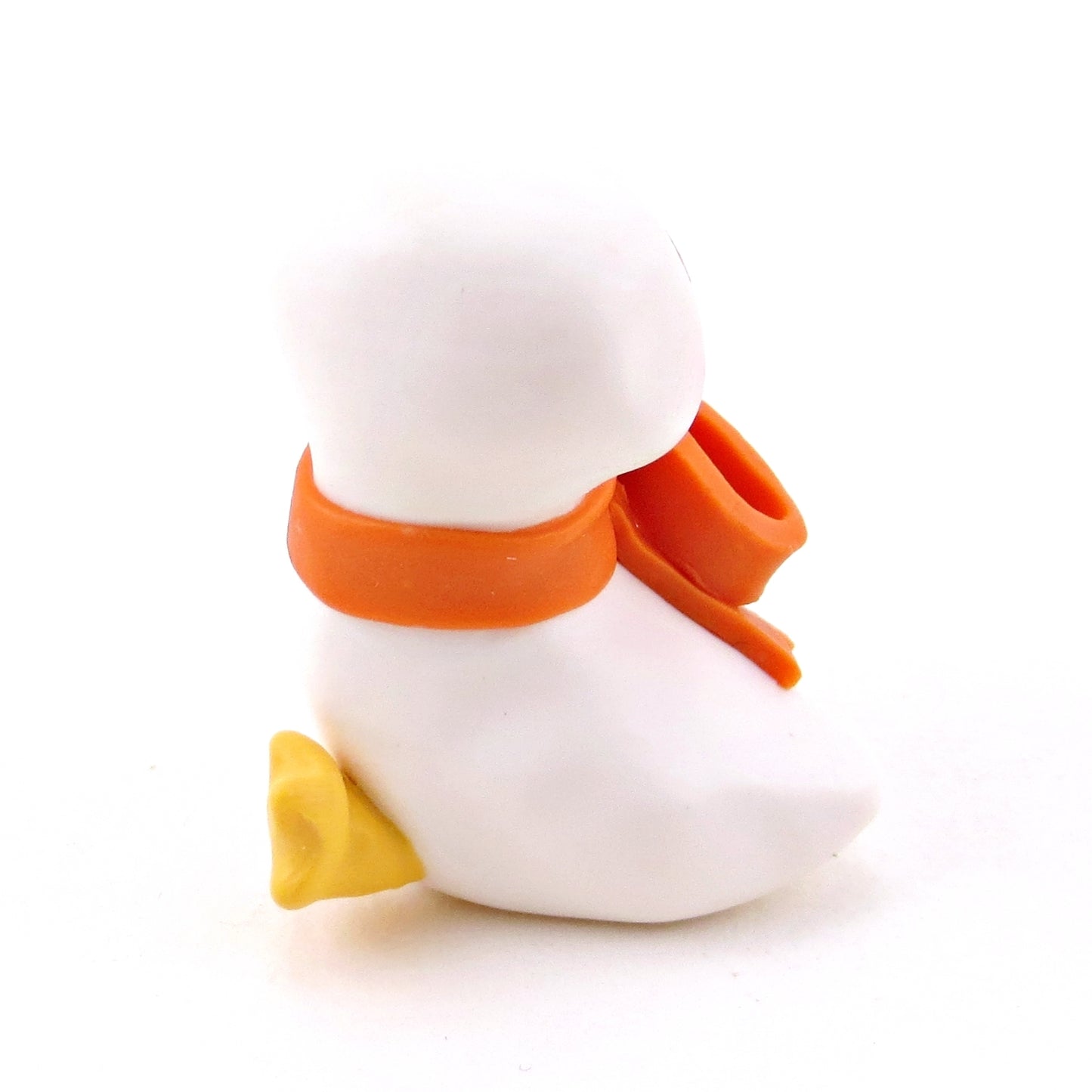 Bow Goose Figurine - Polymer Clay Fall Collection