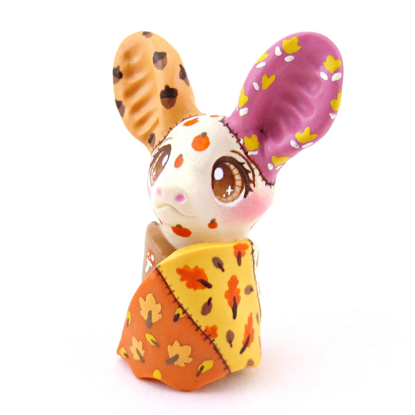 Patchwork Quilt Bat Figurine - Polymer Clay Fall Collection