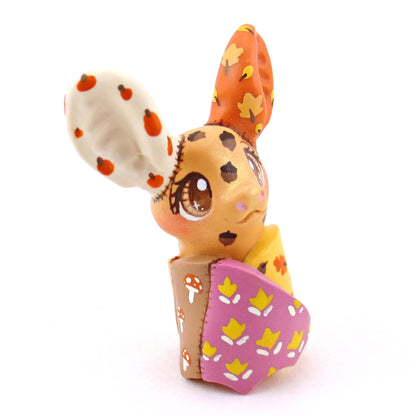 Patchwork Quilt Bat Figurine - Polymer Clay Fall Collection