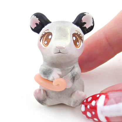 Opossum Figurine - Polymer Clay Fall Collection