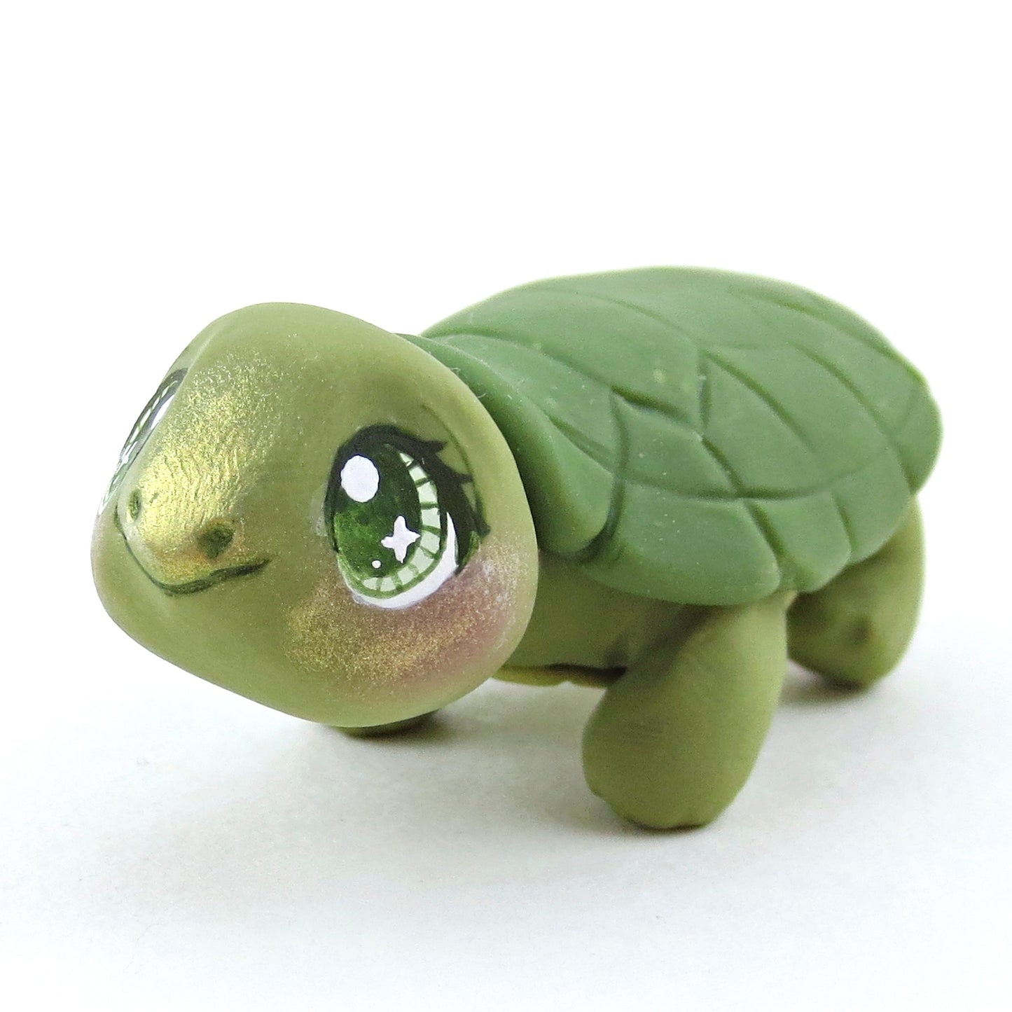 Forest Turtle Figurine - Polymer Clay Fall Collection