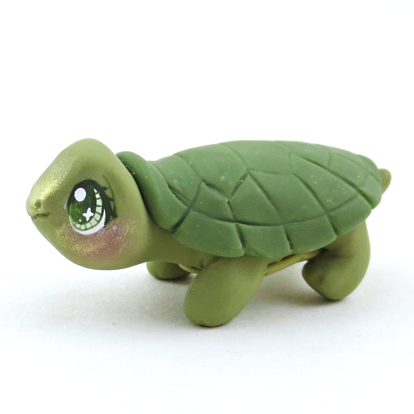 Forest Turtle Figurine - Polymer Clay Fall Collection