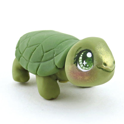 Forest Turtle Figurine - Polymer Clay Fall Collection