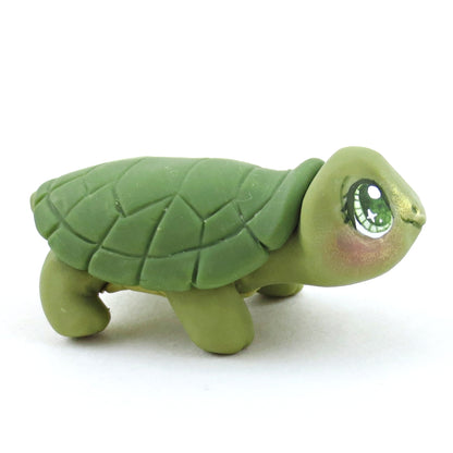 Forest Turtle Figurine - Polymer Clay Fall Collection