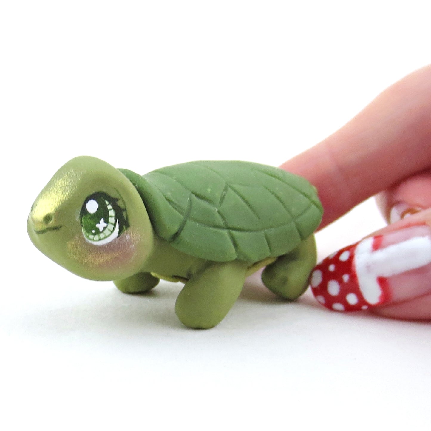 Forest Turtle Figurine - Polymer Clay Fall Collection