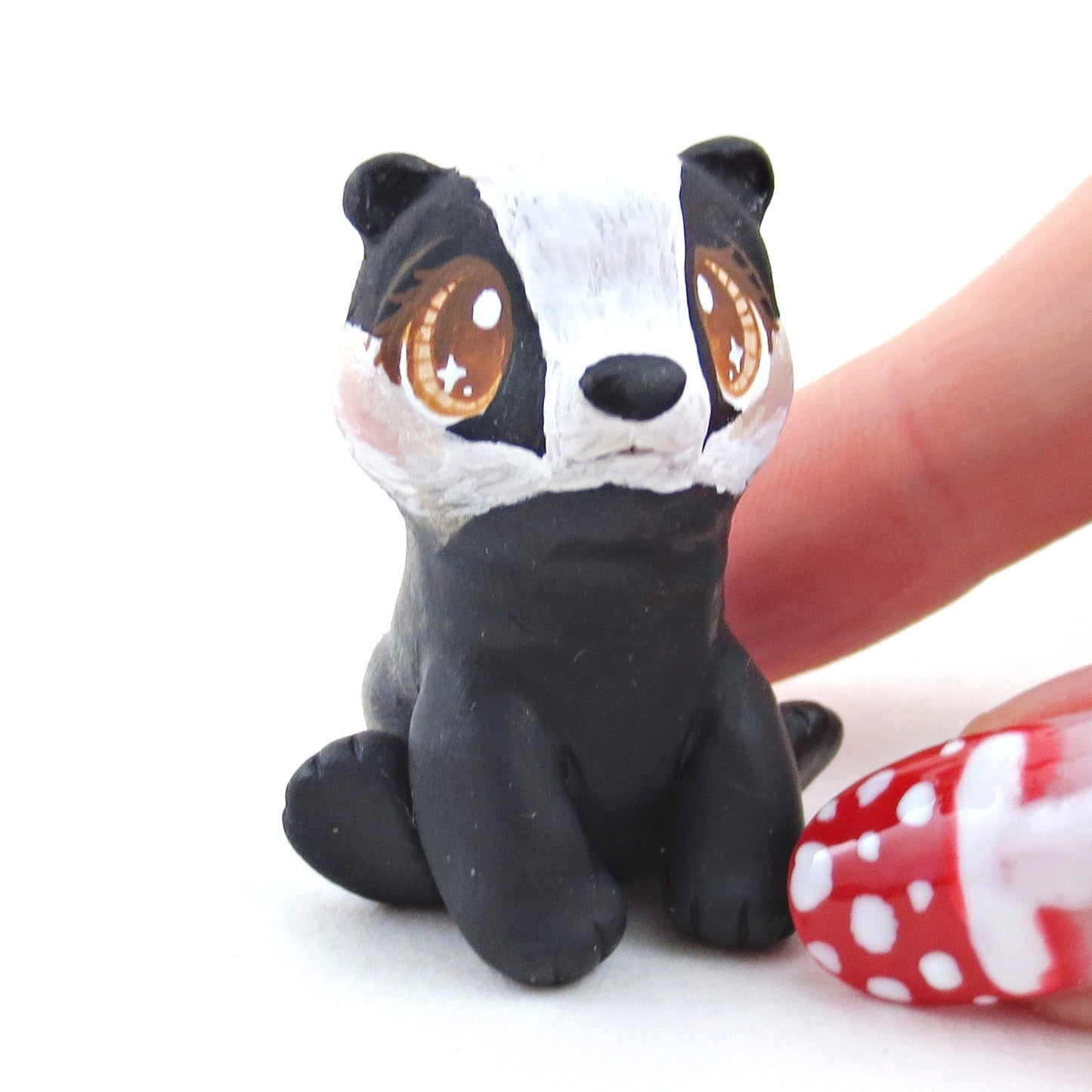 Badger Figurine - Polymer Clay Fall Collection