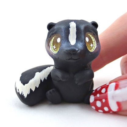 Skunk Figurine - Polymer Clay Fall Collection