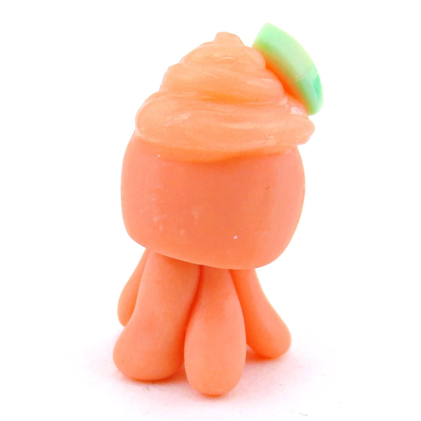 Watermelon Smoothie Jellyfish Figurine - Polymer Clay Food and Dessert Animals