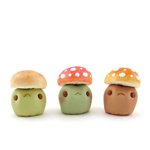 Mini Mushroom Frog Trio