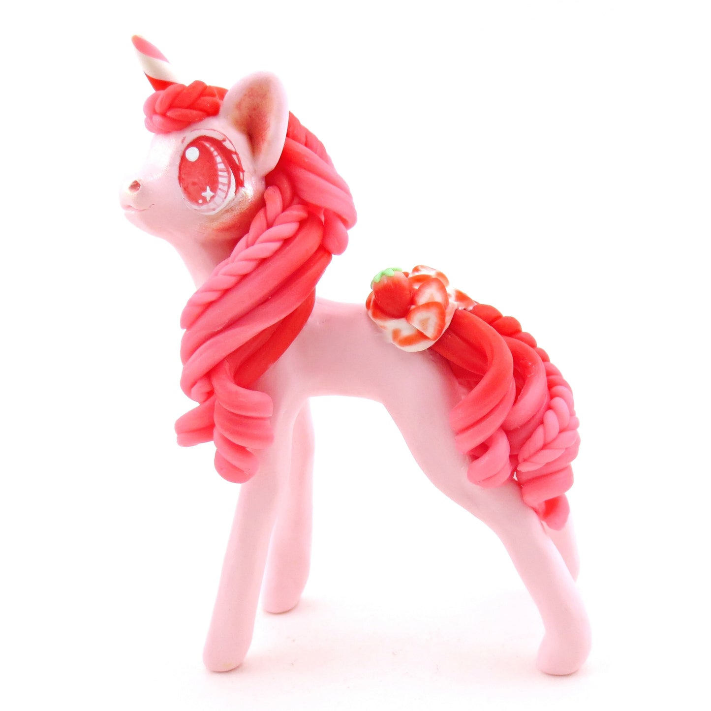 Strawberry Unicorn - Polymer Clay Fruity Cuties Animals