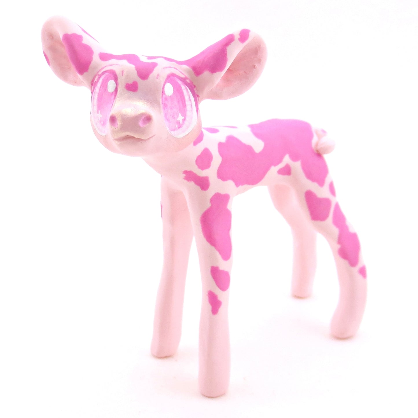 Strawberry Cow - Version 1 - Polymer Clay Fruity Cuties Animals