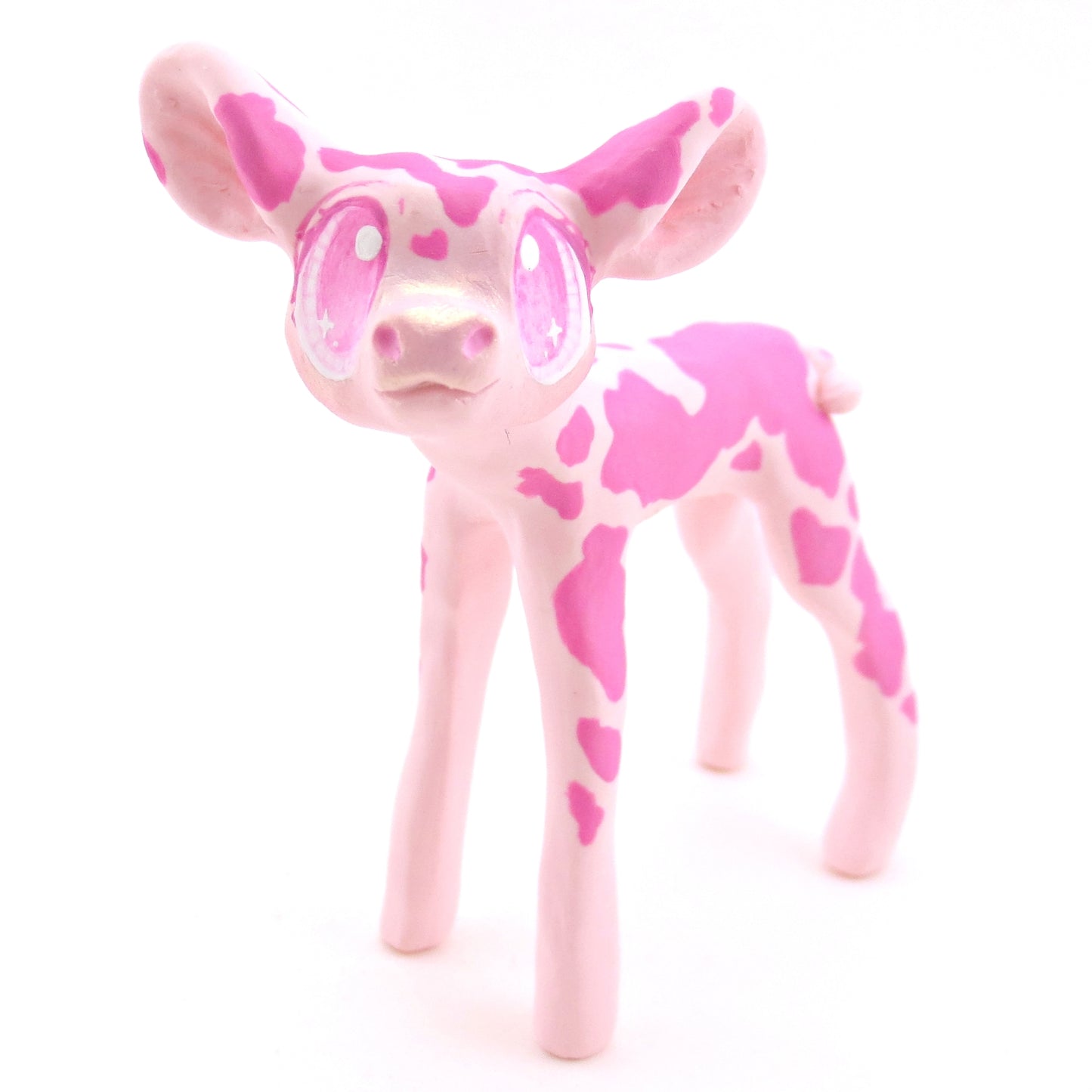 Strawberry Cow - Version 1 - Polymer Clay Fruity Cuties Animals