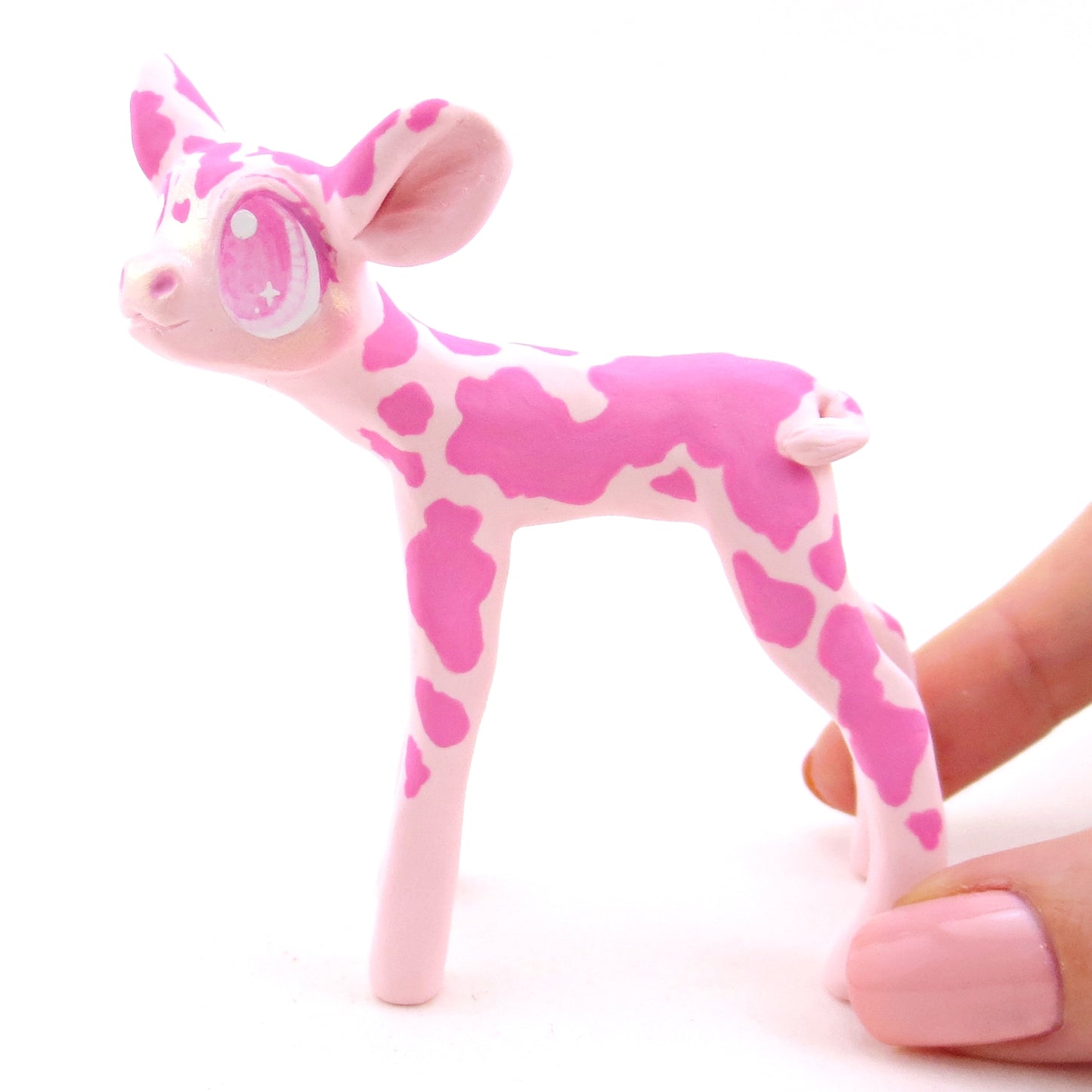 Strawberry Cow - Version 1 - Polymer Clay Fruity Cuties Animals