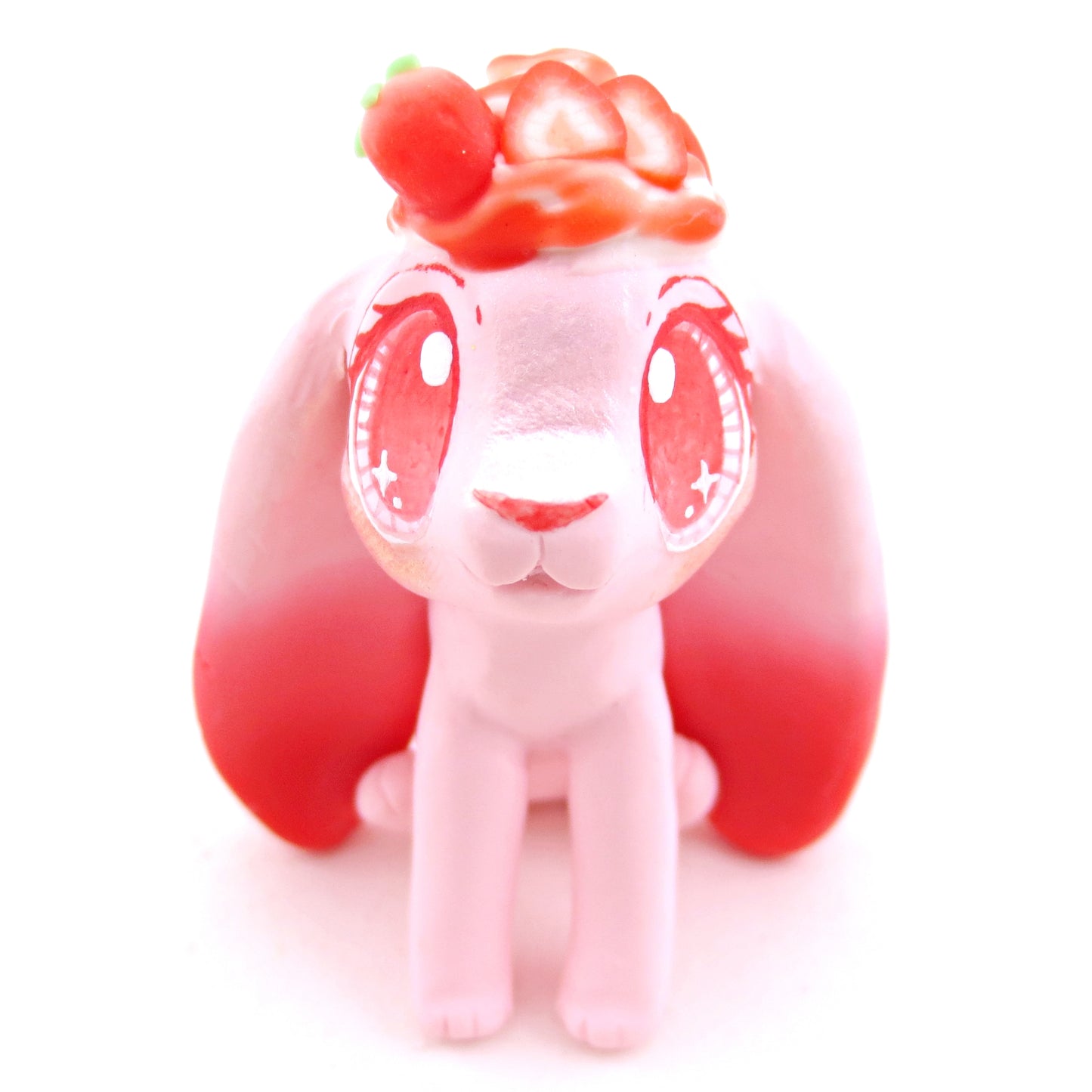 Strawberry Bunny - Polymer Clay Fruity Cuties Animals