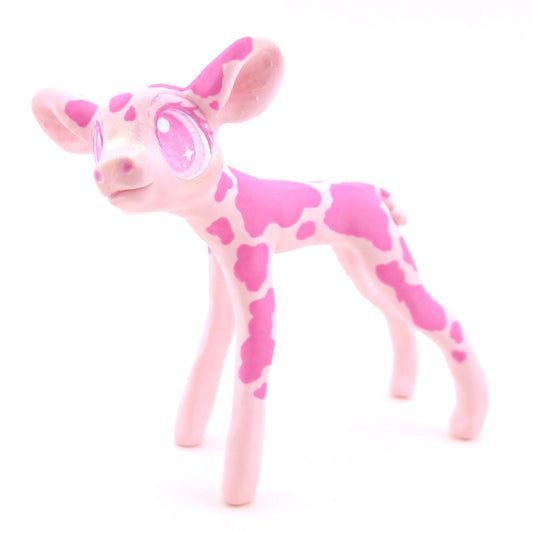 Strawberry Cow - Version 2 - Polymer Clay Fruity Cuties Animals