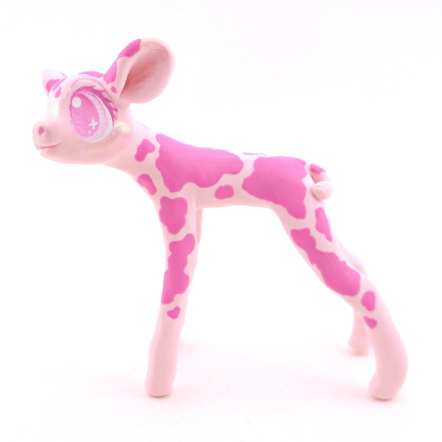 Strawberry Cow - Version 2 - Polymer Clay Fruity Cuties Animals