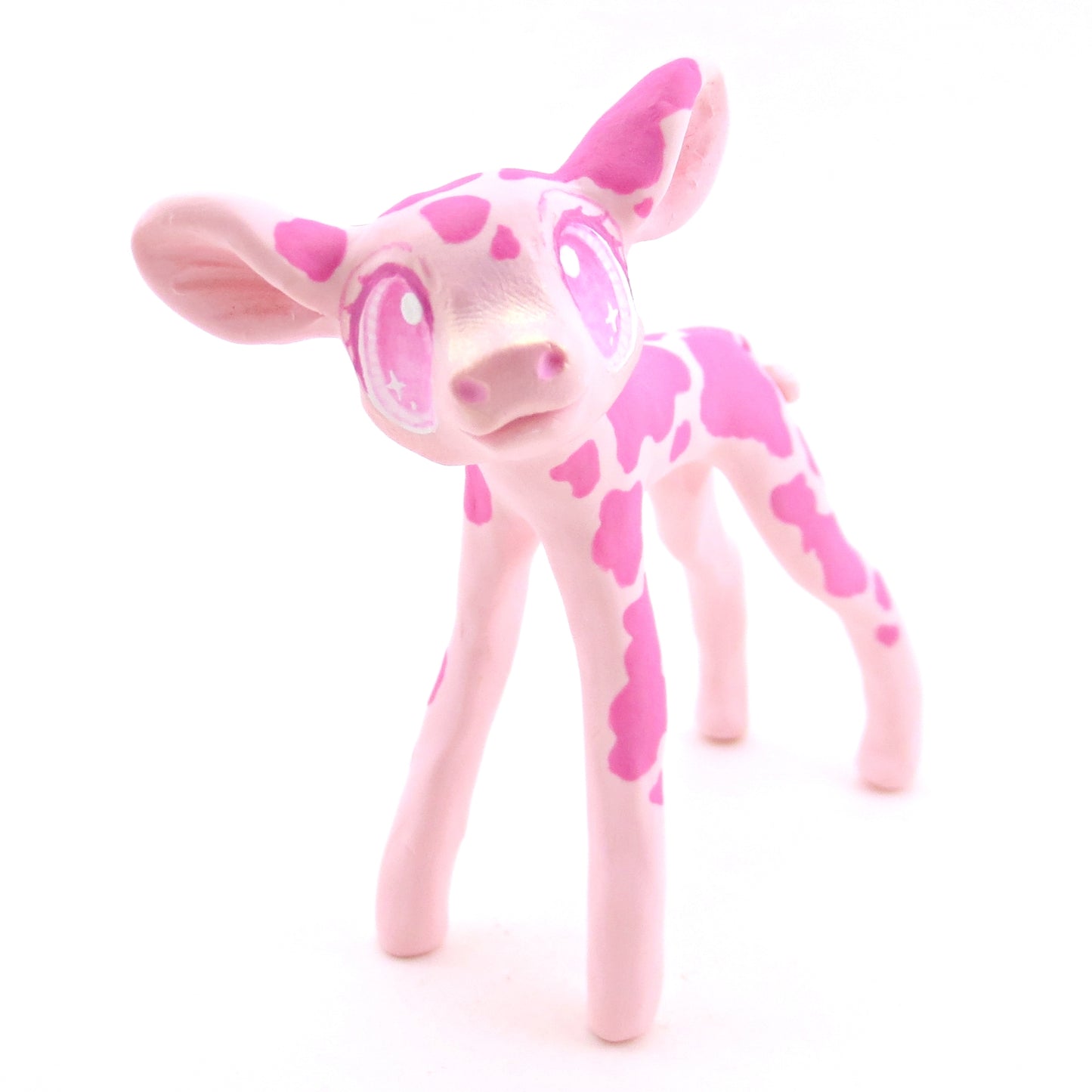 Strawberry Cow - Version 2 - Polymer Clay Fruity Cuties Animals