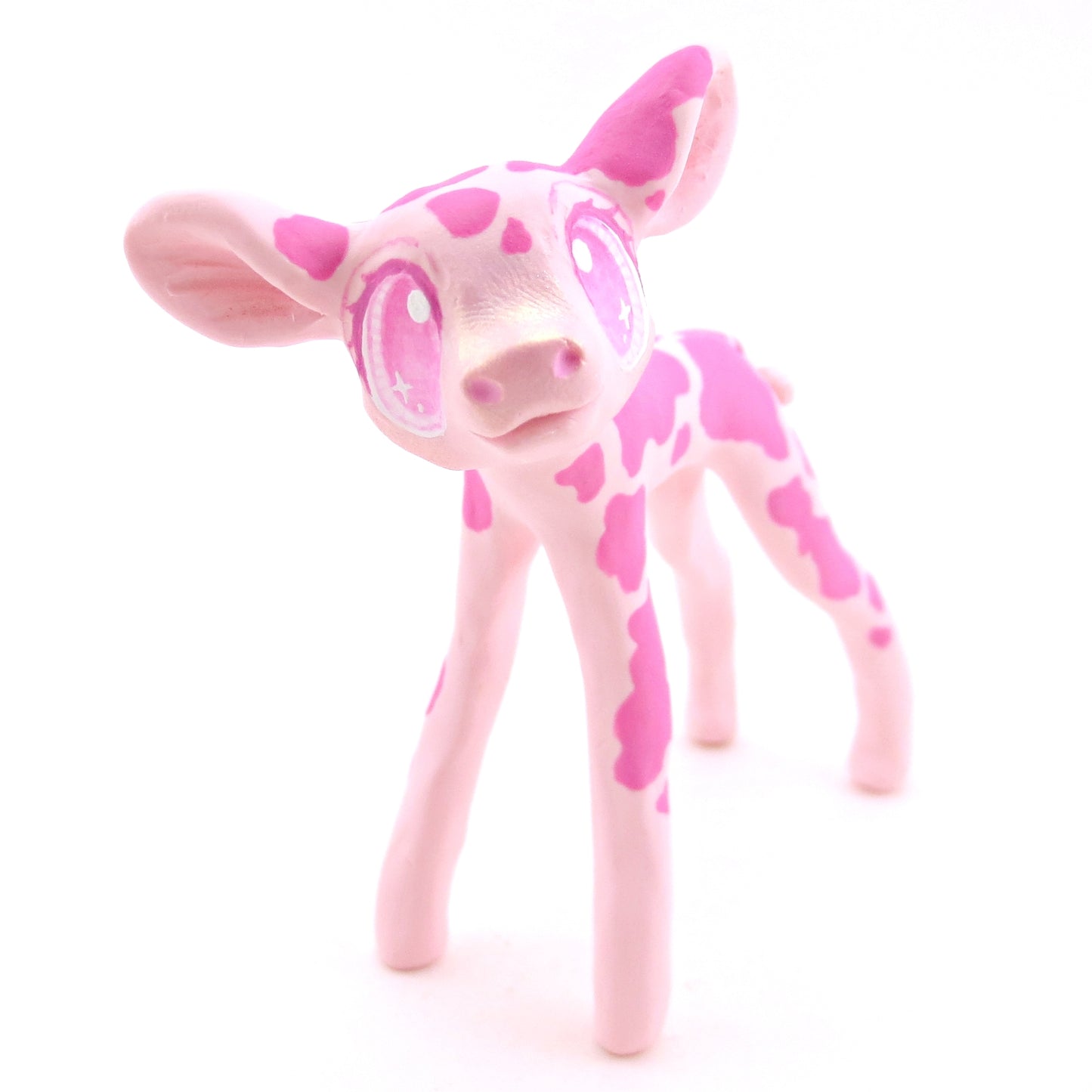 Strawberry Cow - Version 2 - Polymer Clay Fruity Cuties Animals