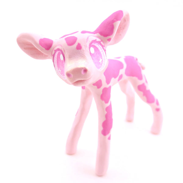 Strawberry Cow - Version 2 - Polymer Clay Fruity Cuties Animals