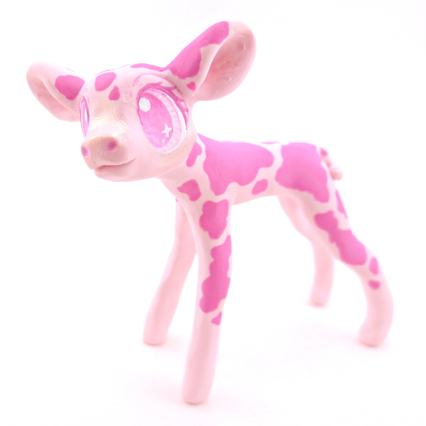 Strawberry Cow - Version 2 - Polymer Clay Fruity Cuties Animals