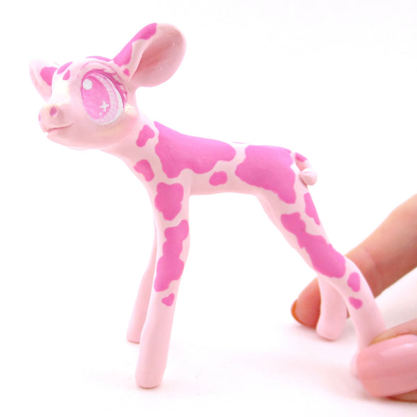 Strawberry Cow - Version 2 - Polymer Clay Fruity Cuties Animals