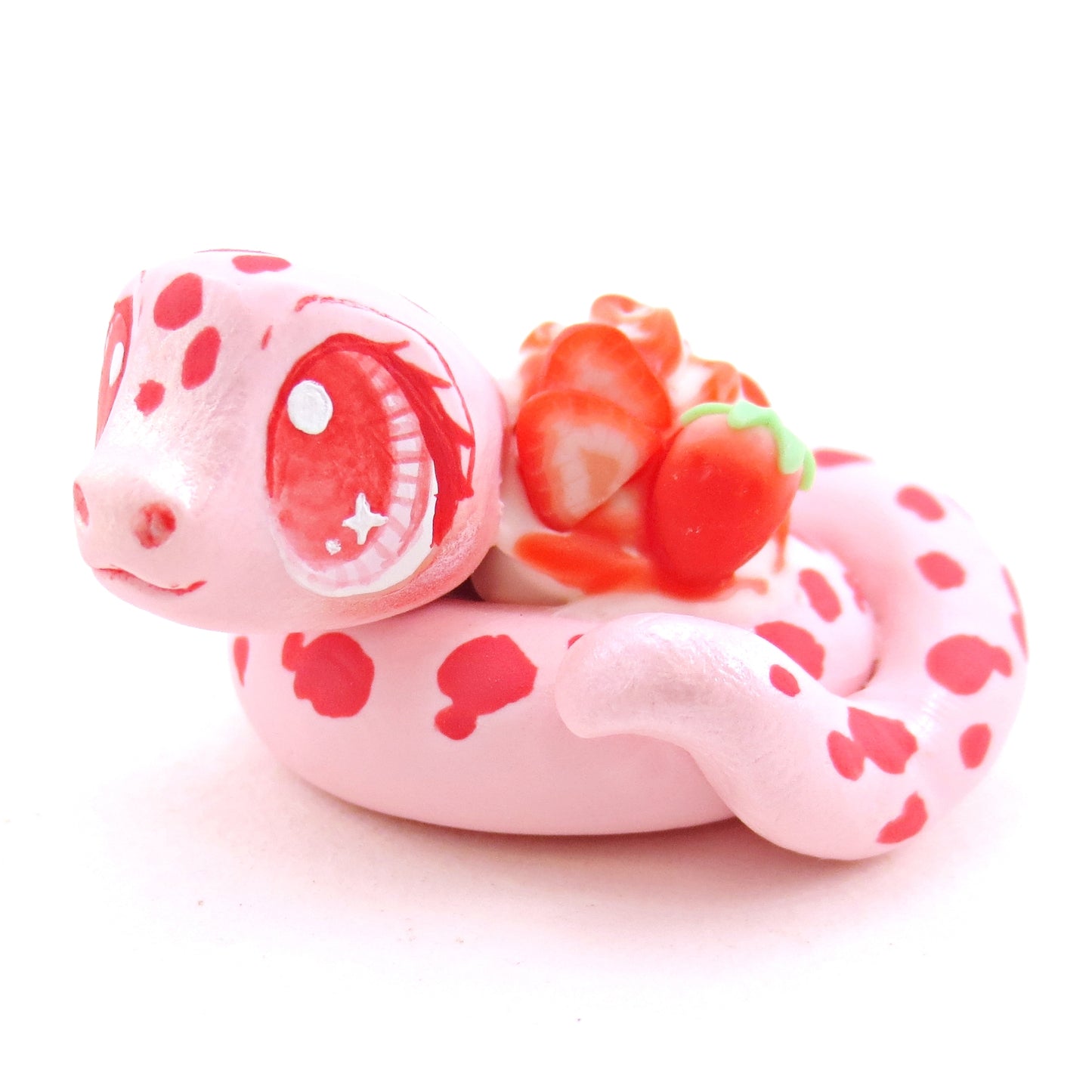 Strawberry Snake - Polymer Clay Fruity Cuties Animals