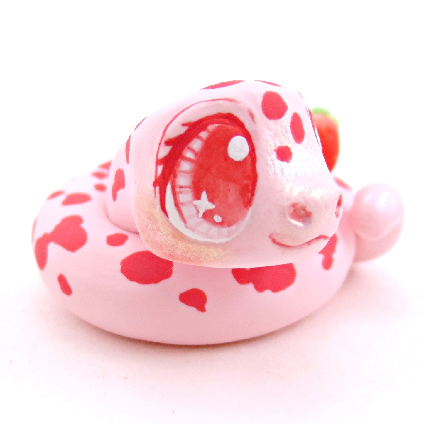 Strawberry Snake - Polymer Clay Fruity Cuties Animals