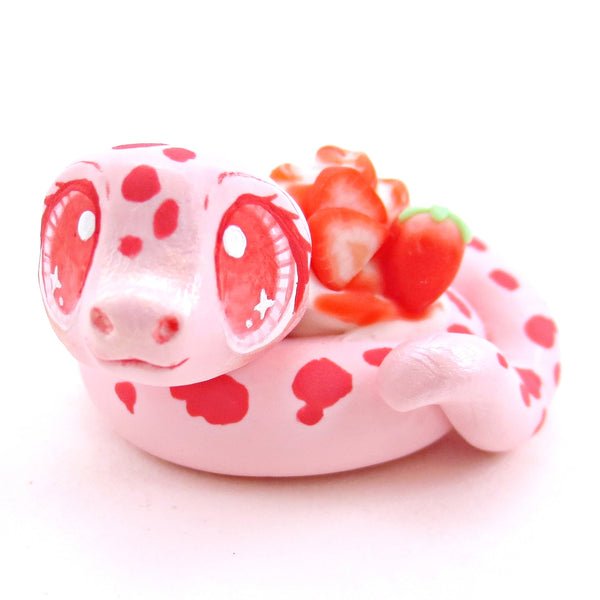Strawberry Snake - Polymer Clay Fruity Cuties Animals