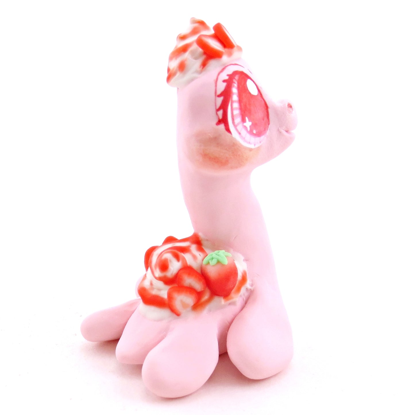 Strawberry Nessie - Polymer Clay Fruity Cuties Animals