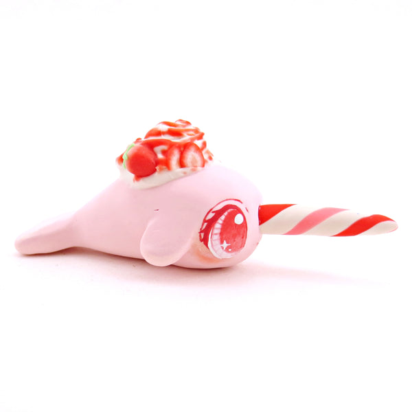 Strawberry Narwhal - Polymer Clay Fruity Cuties Animals