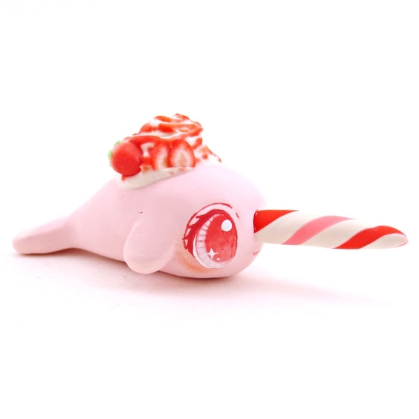 Strawberry Narwhal - Polymer Clay Fruity Cuties Animals