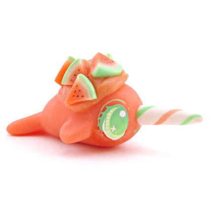 Watermelon Narwhal - Polymer Clay Fruity Cuties Animals