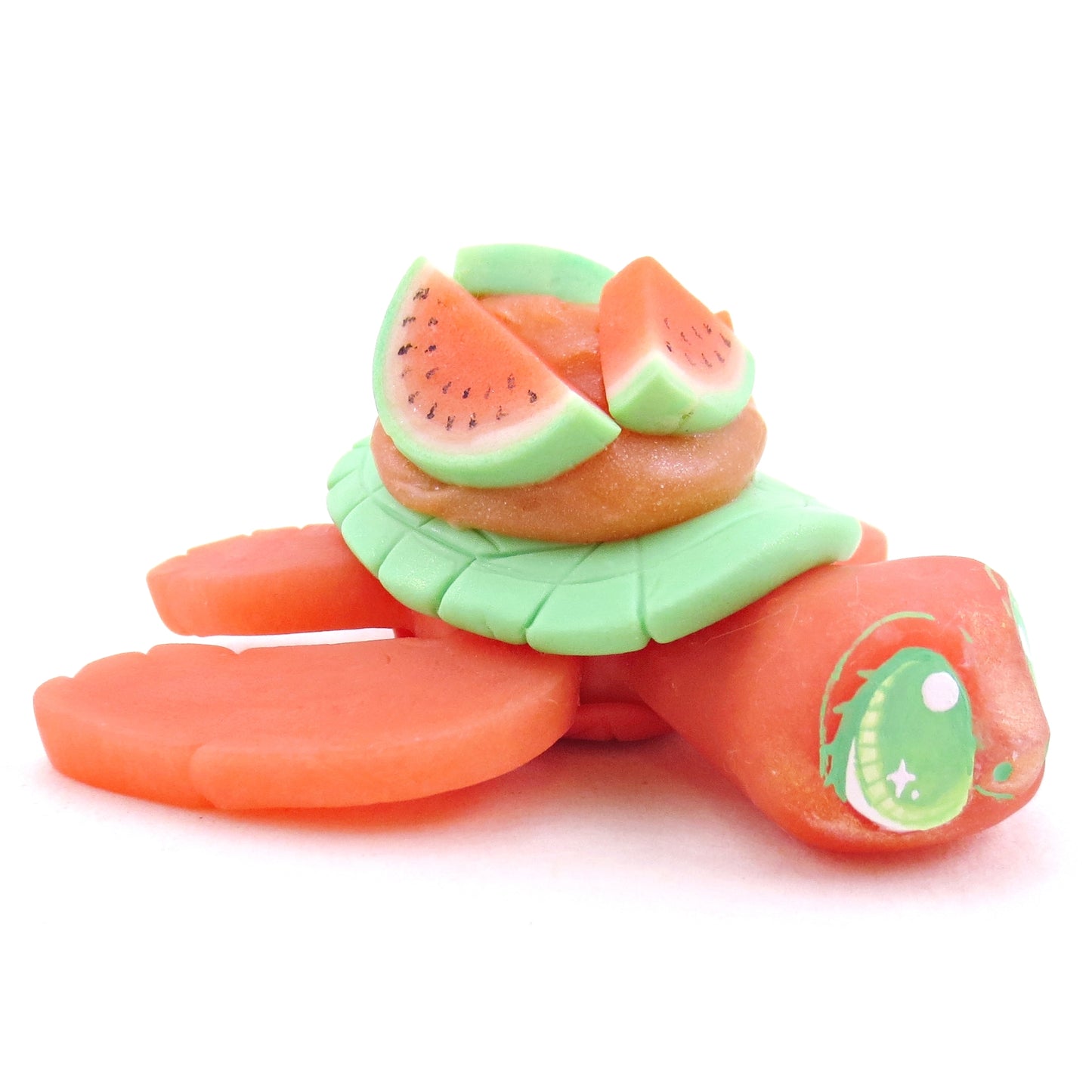 Watermelon Turtle - Polymer Clay Fruity Cuties Animals