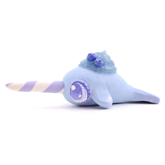 Blueberry Narwhal - Polymer Clay Fruity Cuties Animals