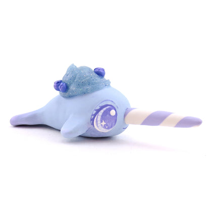 Blueberry Narwhal - Polymer Clay Fruity Cuties Animals