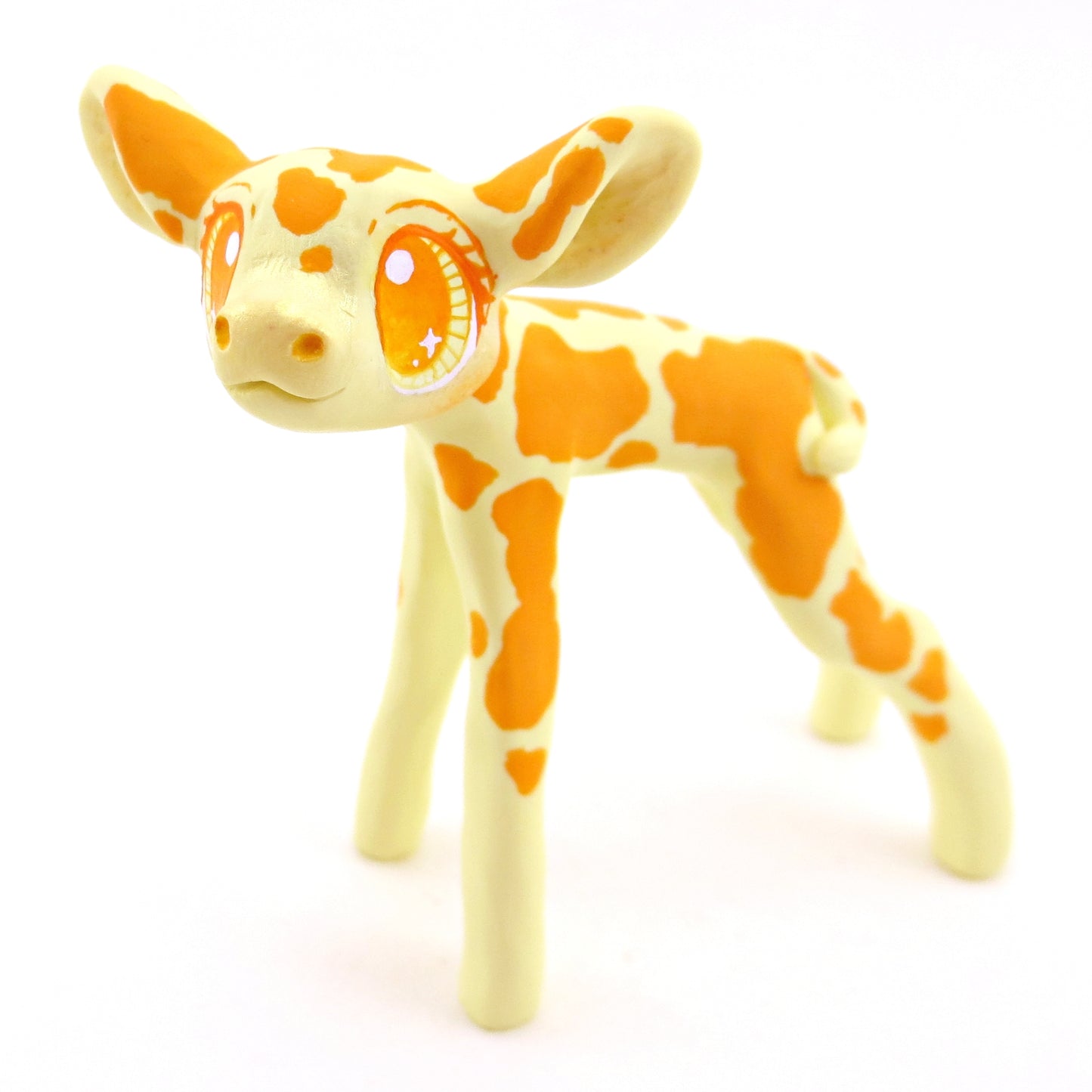 Citrus Lemon and Orange Cow - Polymer Clay Fruity Cuties Animals