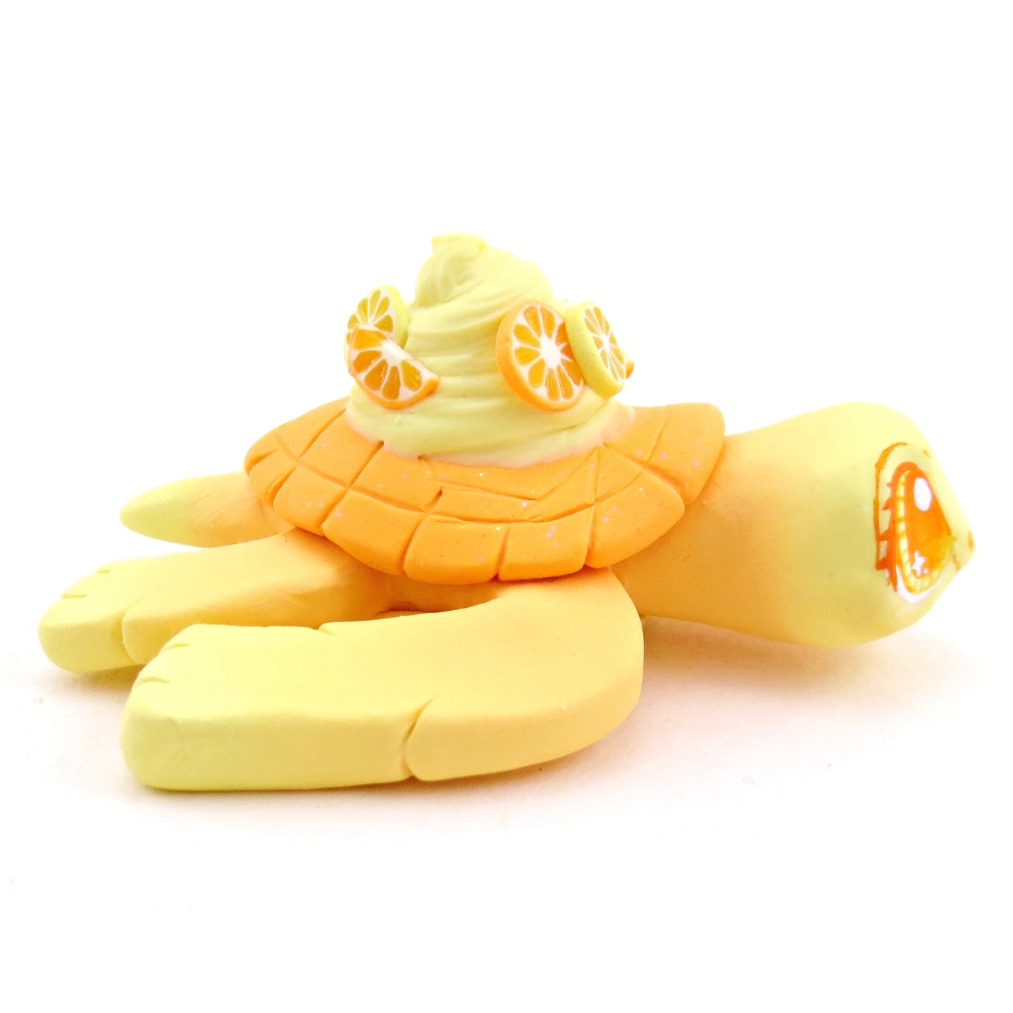 Citrus Lemon and Orange Turtle - Polymer Clay Fruity Cuties Animals