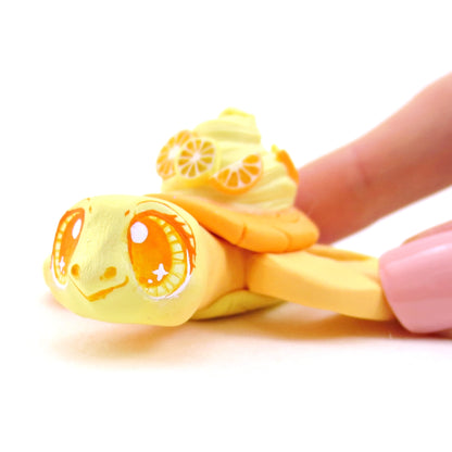 Citrus Lemon and Orange Turtle - Polymer Clay Fruity Cuties Animals