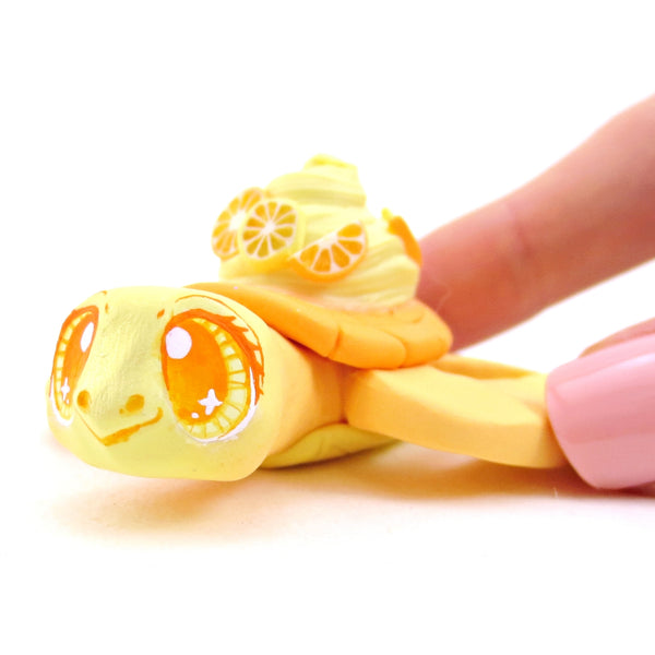 Citrus Lemon and Orange Turtle - Polymer Clay Fruity Cuties Animals