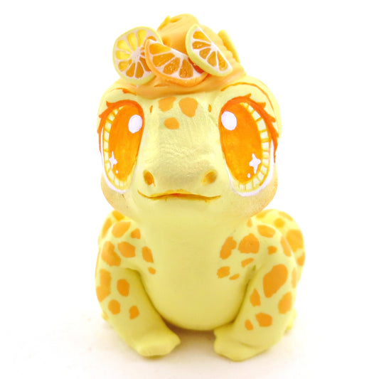 Citrus Lemon and Orange Frog - Polymer Clay Fruity Cuties Animals