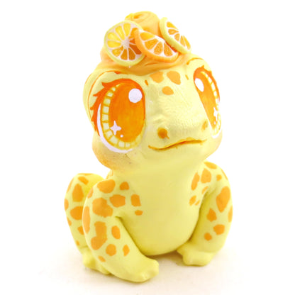 Citrus Lemon and Orange Frog - Polymer Clay Fruity Cuties Animals