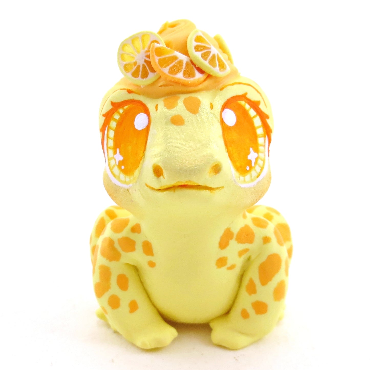 Citrus Lemon and Orange Frog - Polymer Clay Fruity Cuties Animals