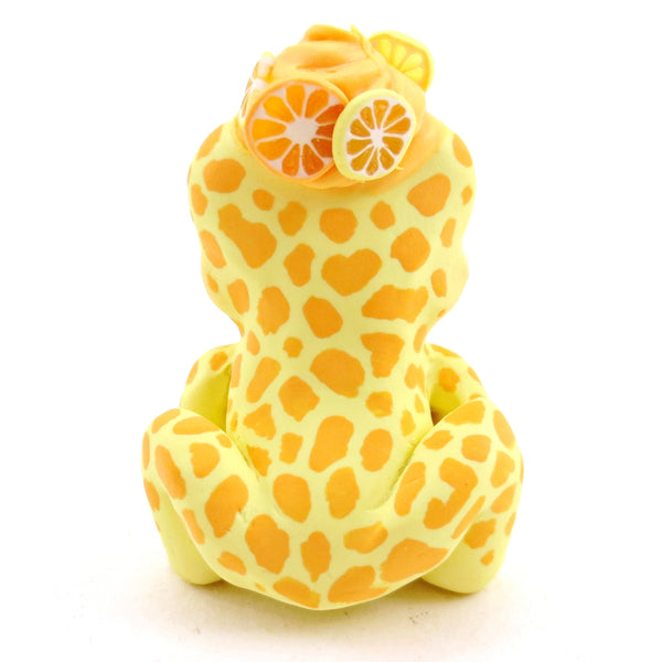 Citrus Lemon and Orange Frog - Polymer Clay Fruity Cuties Animals