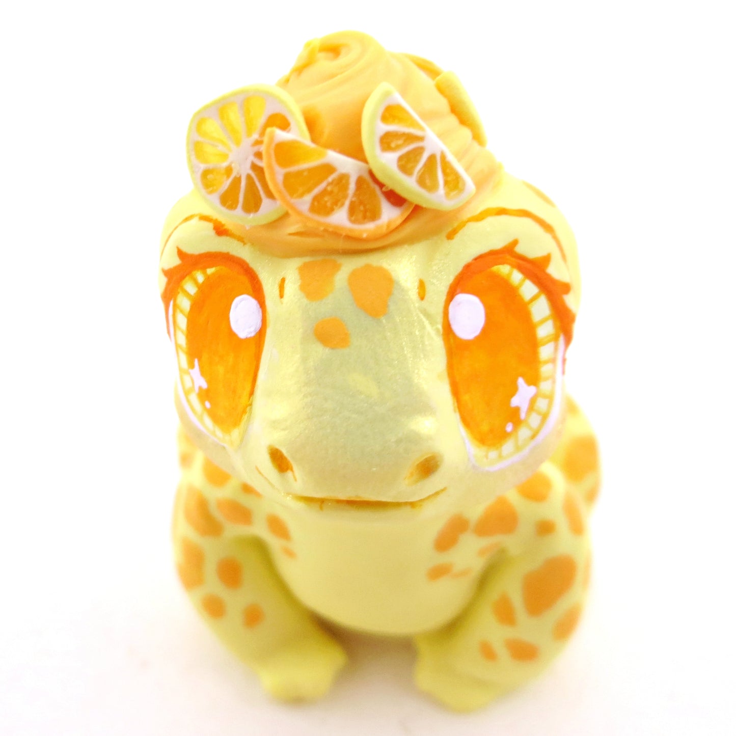 Citrus Lemon and Orange Frog - Polymer Clay Fruity Cuties Animals