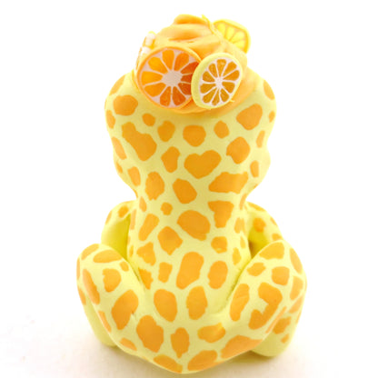 Citrus Lemon and Orange Frog - Polymer Clay Fruity Cuties Animals